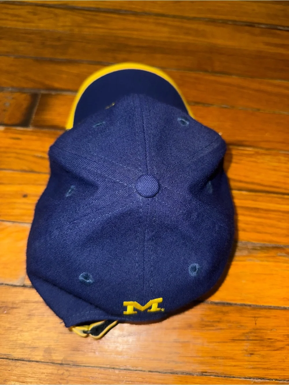 Nike Navy and Yellow Michigan Baseball Cap